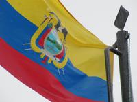 Quito - Staatflagge von Ecuador