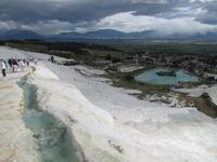 die Kalksteinterrassen von Pamukkale