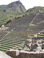 Die Terrassen in Machu Picchu