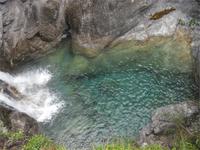 Die sog. Badewanne des Zeus unterhalb des Olymp