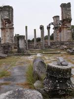 Die Reste der Basilika B in Philippi beeindruckten