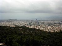 Blick von der Akropolois in Richtung Piräus