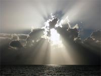 Beeindruckendes Lichtspiel über Kalamata