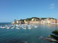 Blick auf die stille Bucht