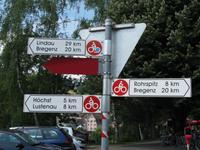 Bodenseewegweiser in Österreich