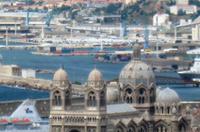 Hafen und Kathedrale von Marseille