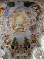Die Kirchendecke in Steinhausen