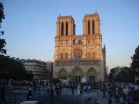 Paris Notre Dame im Abendlicht