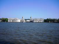 Blick von der Isle of Dogs auf Greenwich