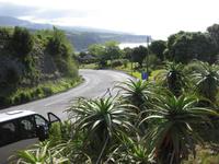 ... und die Straße entlang der Küste in östlicher Richtung