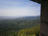 Blick auf die Vogesen von der Burg