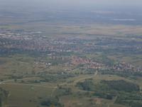 Ausblick vom Kloster auf die Rheinebene und auf Obernai