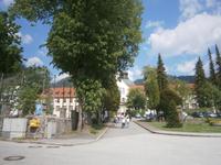 Blick zum Kloster Ettal