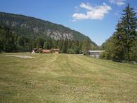 Uns empfängt diese Landschaft in Tiefenbach auf deutscher Seite
