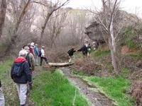 Bachüberquerung im Gomeda-Tal