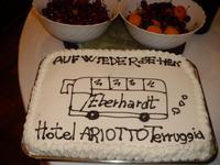 Abschiedstorte vom Hotel Ariotto