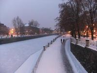zugefrorene Elbe