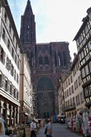 Blick zum Münster, Straßburg