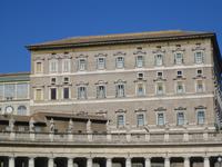 vatikan.Gebäude mit Gemächern des Papstes