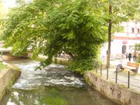 idyllischer Wasserlauf im alten Gerberviertel von Ulm