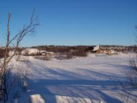 Landschaft beim Schneehotel