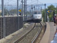 unser TGV schwebt ein