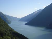 Blick zum Fjaerlandfjord