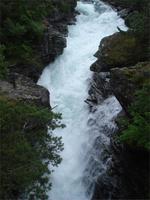 Blick zum Slettafossen