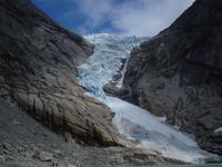 Blick zum Briksdalsgletscher