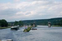 Eine der 34 Schleusen auf dem Main