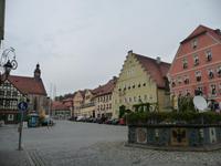 003-Markt Feuchtwangen mit Hotel Gasthof Lamm