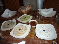 Mittagessen im Fisch-Restaurant - Vorspeise