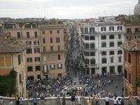 Blick auf den Piazza di Spagna