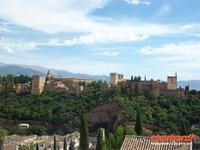 Blick auf die Alhambra vom AlbaicÃ­n