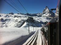 Fahrtimpressionen von der Gornergratbahn