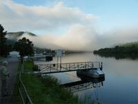 Die Mosel am Morgen im Spätsommer