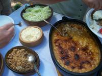 Mittagessen im Ethno- Dorf