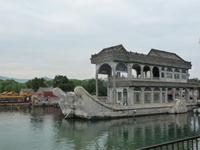 Marmorboot im Sommerpalast in Peking