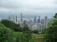 auf dem Victoria-Peak in Hong Kong