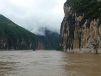 Einfahrt in die erste Yangtze-Schlucht Qutang
