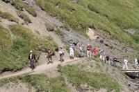 wie auf einer Perlenschnur aufgereiht