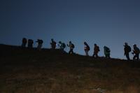 im Morgengrauen zum Sonnenaufgang