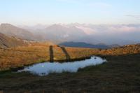 Stimmungsbild mit Blick zu den Sarntaler Alpen