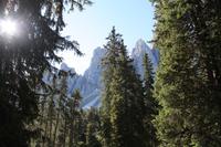 Blick zu den Villnösser Geislerspitzen