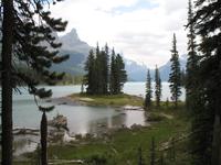 Spirit Island im Maligne Lake