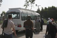 Kleinbus für den Ausflug nach Luxor
