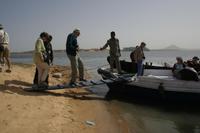 Bootsfahrt zum Schiff