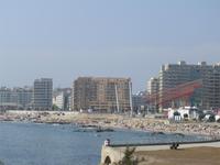Blick auf den Strand von Porto