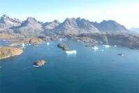 Blick vom Helikopter