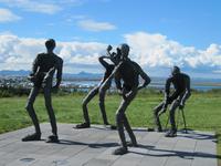 Musiker vor dem Perlan